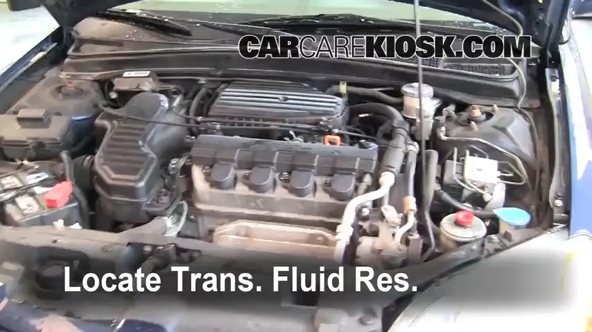 2001 Honda Civic EX 1.7L 4 Cyl. Coupe (2 Door) Transmission Fluid Check Fluid Level